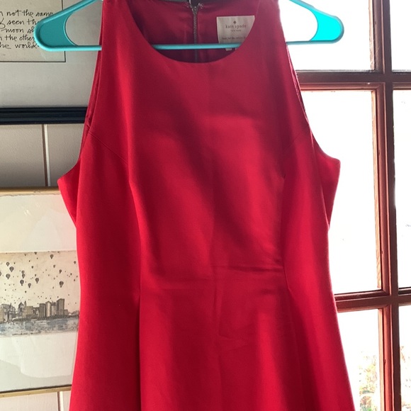 Kate Spade Red Pleated Dress - Picture 4 of 6